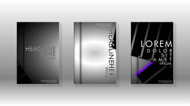 Geometrik tasarım arka planlı kapak kitabı.