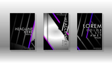 Geometrik tasarım arka planlı kapak kitabı.