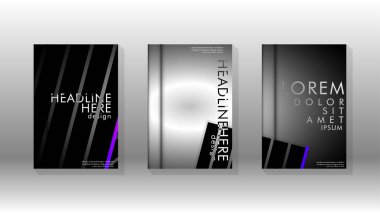 Geometrik tasarım arka planlı kapak kitabı.