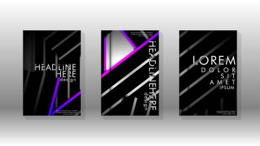 Geometrik tasarım arka planlı kapak kitabı.