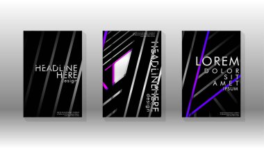 Geometrik tasarım arka planlı kapak kitabı.