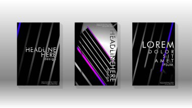 Geometrik tasarım arka planlı kapak kitabı.