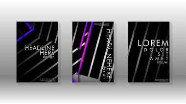 Geometrik tasarım arka planlı kapak kitabı.