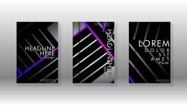 Geometrik tasarım arka planlı kapak kitabı.