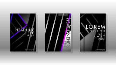 Geometrik tasarım arka planlı kapak kitabı.