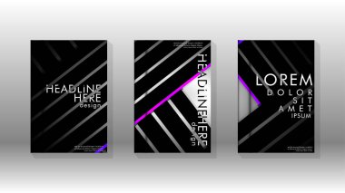 Geometrik tasarım arka planlı kapak kitabı.