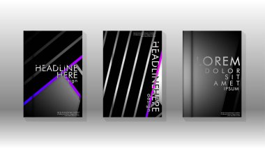 Geometrik tasarım arka planlı kapak kitabı.