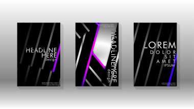 Geometrik tasarım arka planlı kapak kitabı.