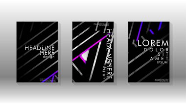 Geometrik tasarım arka planlı kapak kitabı.