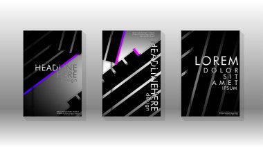 Geometrik tasarım arka planlı kapak kitabı.