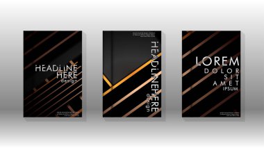 Geometrik tasarım arka planlı kapak kitabı