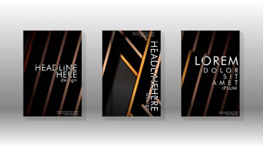 Geometrik tasarım arka planlı kapak kitabı