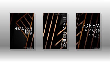 Geometrik tasarım arka planlı kapak kitabı