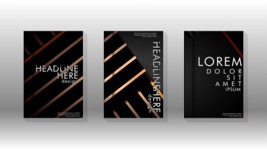 Geometrik tasarım arka planlı kapak kitabı