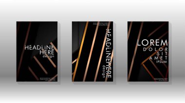 Geometrik tasarım arka planlı kapak kitabı