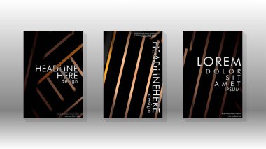 Geometrik tasarım arka planlı kapak kitabı