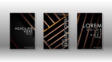 Geometrik tasarım arka planlı kapak kitabı