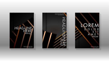 Geometrik tasarım arka planlı kapak kitabı