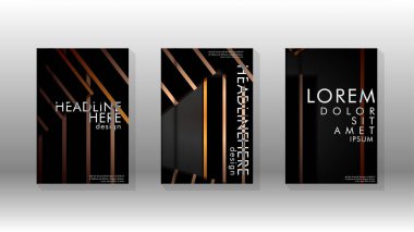 Geometrik tasarım arka planlı kapak kitabı