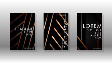 Geometrik tasarım arka planlı kapak kitabı