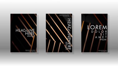 Geometrik tasarım arka planlı kapak kitabı