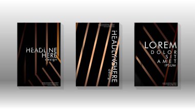 Geometrik tasarım arka planlı kapak kitabı