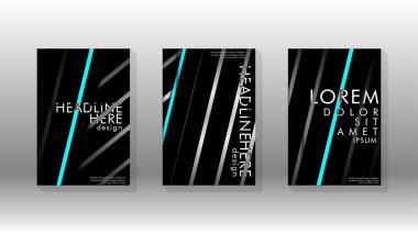 Geometrik tasarım arka planlı kapak kitabı