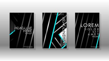 Geometrik tasarım arka planlı kapak kitabı