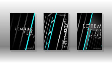 Geometrik tasarım arka planlı kapak kitabı