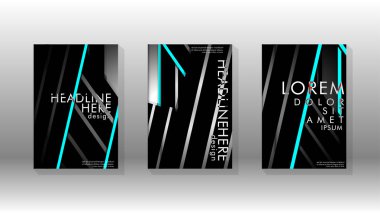 Geometrik tasarım arka planlı kapak kitabı