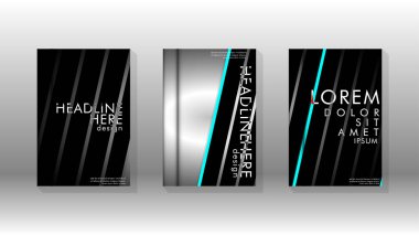 Geometrik tasarım arka planlı kapak kitabı