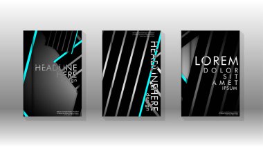 Geometrik tasarım arka planlı kapak kitabı