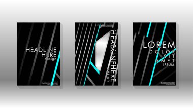 Geometrik tasarım arka planlı kapak kitabı