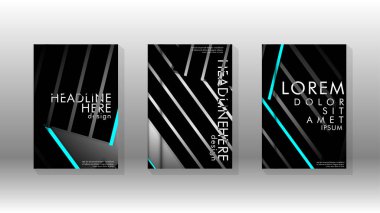 Geometrik tasarım arka planlı kapak kitabı