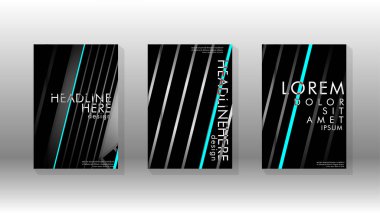 Geometrik tasarım arka planlı kapak kitabı