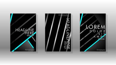 Geometrik tasarım arka planlı kapak kitabı