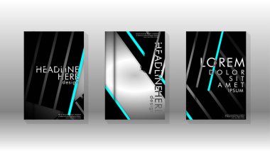 Geometrik tasarım arka planlı kapak kitabı