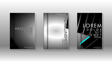 Geometrik tasarım arka planlı kapak kitabı