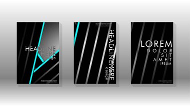 Geometrik tasarım arka planlı kapak kitabı