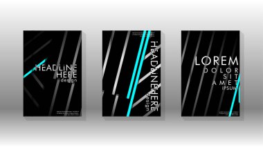 Geometrik tasarım arka planlı kapak kitabı