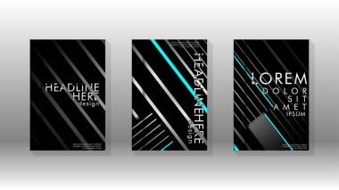 Geometrik tasarım arka planlı kapak kitabı