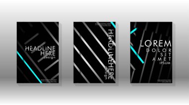 Geometrik tasarım arka planlı kapak kitabı