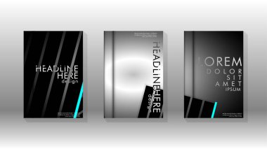 Geometrik tasarım arka planlı kapak kitabı