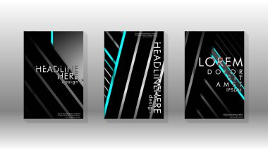 Geometrik tasarım arka planlı kapak kitabı