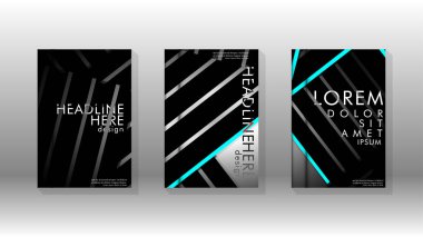 Geometrik tasarım arka planlı kapak kitabı