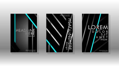 Geometrik tasarım arka planlı kapak kitabı