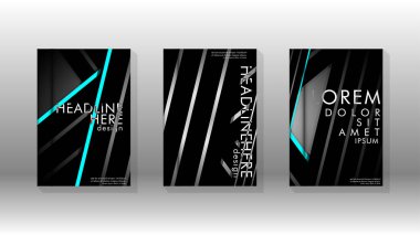 Geometrik tasarım arka planlı kapak kitabı