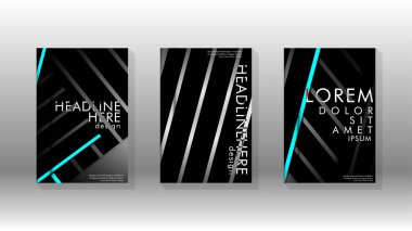 Geometrik tasarım arka planlı kapak kitabı