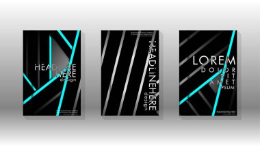 Geometrik tasarım arka planlı kapak kitabı