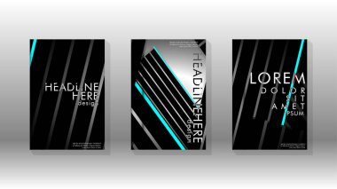 Geometrik tasarım arka planlı kapak kitabı